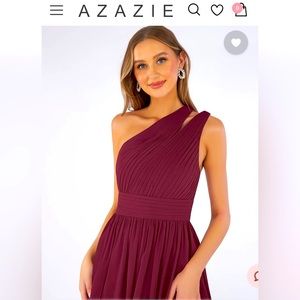Azazie - Molly - cabernet - size 12